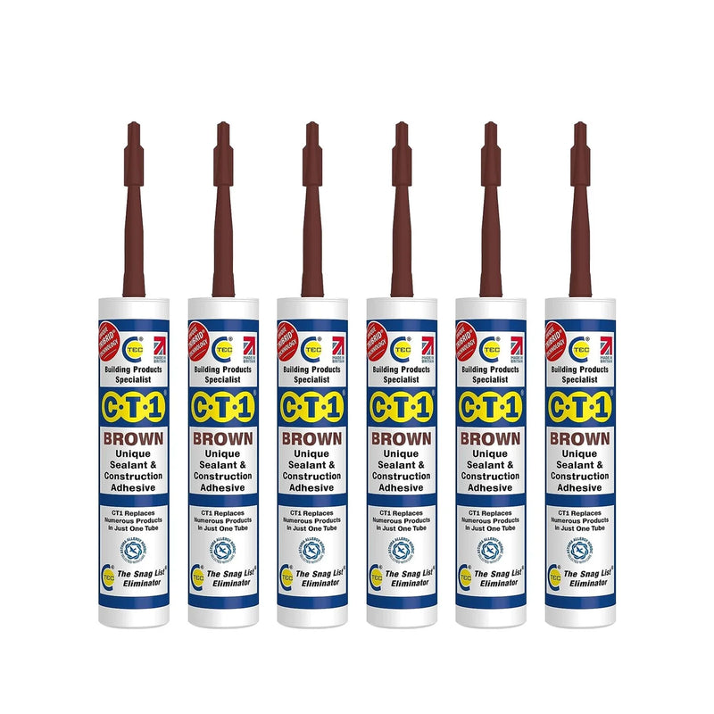 CT1 Brown Sealant & Adhesive Tribrid Multi-purpose Sealant, 290ml 1/2/3/6/12 Pack