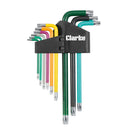 Clarke 1801955 CHT955 9 Piece Torx Key Set
