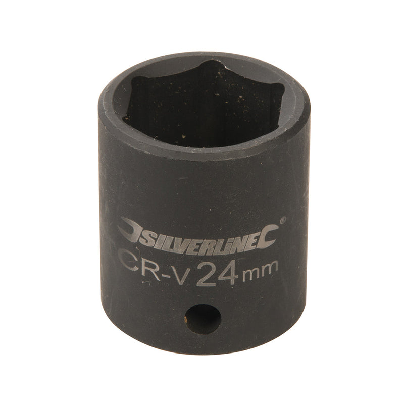 Silverline 801153 Impact Socket 1/2" Drive 6pt Metric