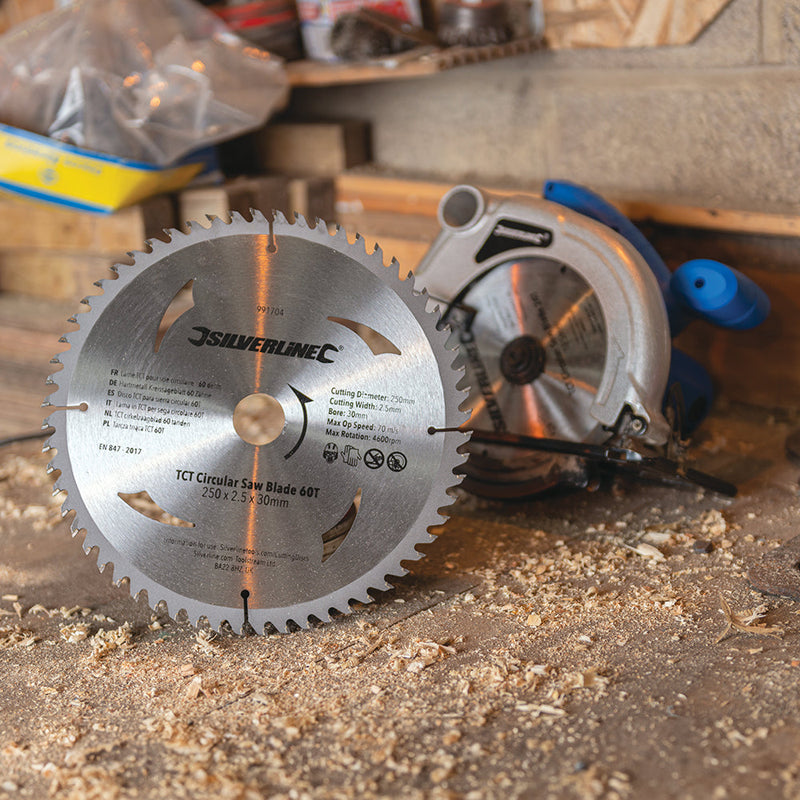 Silverline 803634 TCT Circular Saw Blades 40, 60T 2pk