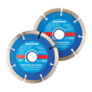 Silverline 807350 Mortar Raking Diamond Blade 2pk