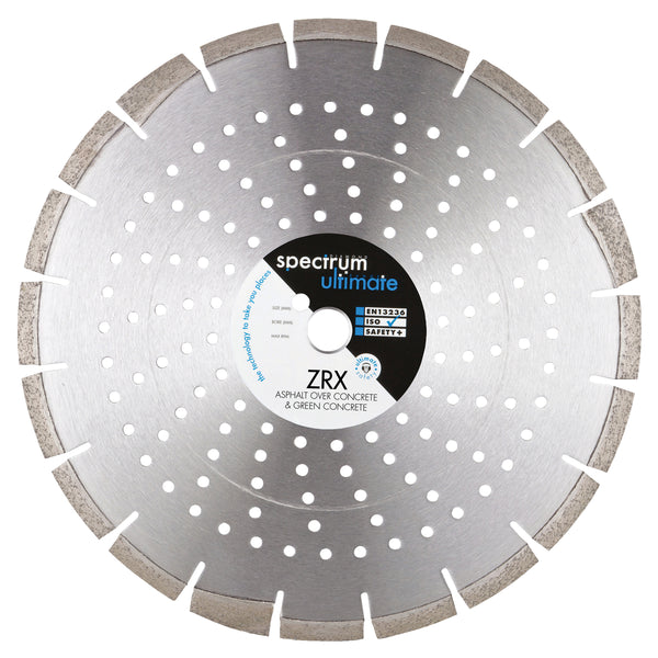 OX Tools OX-ZRX450/25 Spectrum Ultimate Dia Blade - Green Conc / Asph/Conc - 450/25.4mm