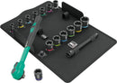 Wera 05005530001 8100 SB 12 Zyklop Comfort Ratchet set, reversing lever, 3/8" drive, metric, 16 pieces