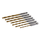 Silverline 819714 Hex Shank Drill Bit Set 7pce