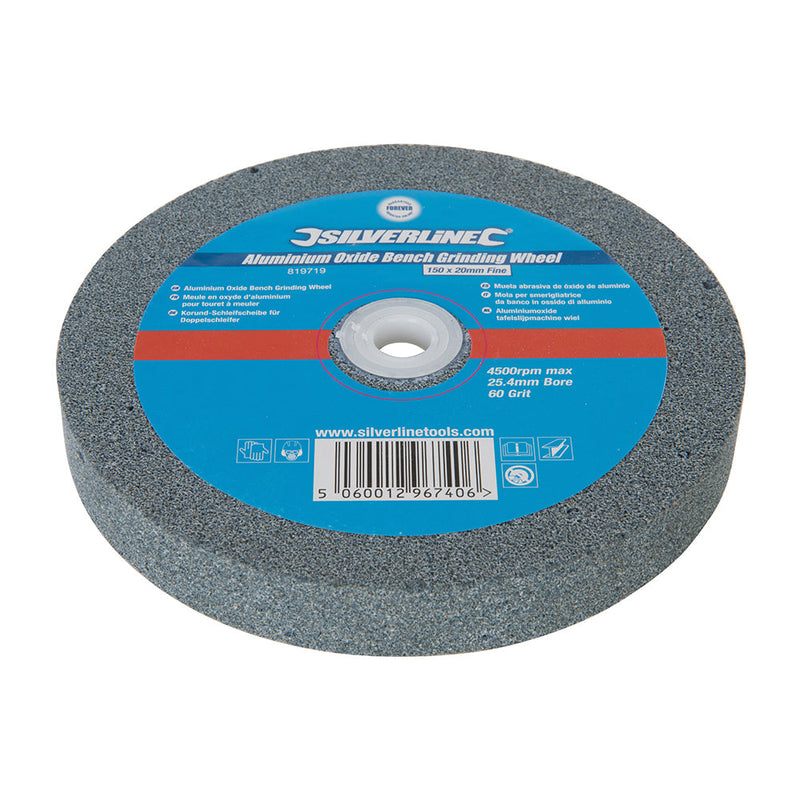 Silverline 819719 Aluminium Oxide Bench Grinding Wheel