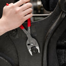 KNIPEX 82 01 250 TwinGrip Front and side gripping plier covered with non-slip plastic grey atramentized 250 mm