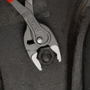 KNIPEX 82 01 250 TwinGrip Front and side gripping plier covered with non-slip plastic grey atramentized 250 mm