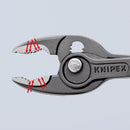 KNIPEX 82 02 200 TwinGrip Front and side gripping plier with multicomponent handles grey atramentized 212 mm