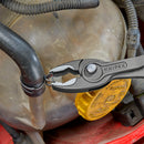 KNIPEX 82 02 200 TwinGrip Front and side gripping plier with multicomponent handles grey atramentized 212 mm