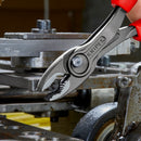 KNIPEX 82 02 200 TwinGrip Front and side gripping plier with multicomponent handles grey atramentized 212 mm