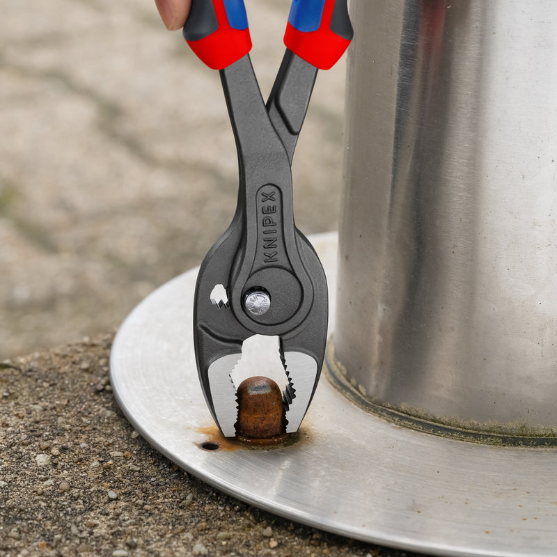 KNIPEX 82 02 250 TwinGrip Front and side gripping plier with comfort handles grey atramentized 250 mm