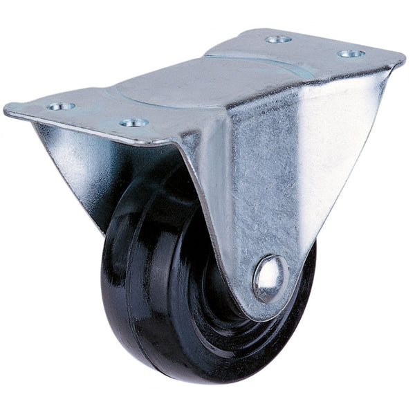 Clarke 4200076 Rubber Castor Wheels Fixed / Swivel / Swivel & Brake (50mm - 100mm)