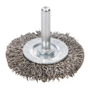 Silverline 828396 Rotary Stainless Steel Wire Wheel Brush