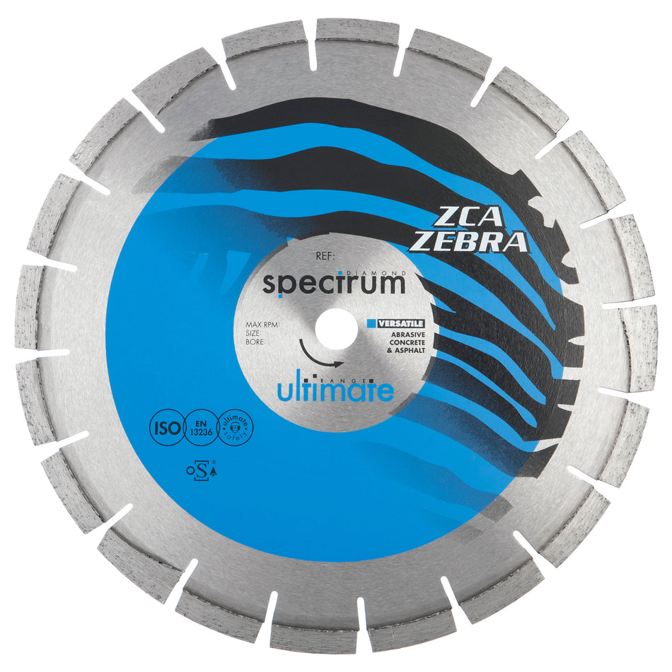 OX Tools OX-ZCA450/25 Ultimate Zebra Diamond Blade - Abrasive / Dual - 450/25.4mm