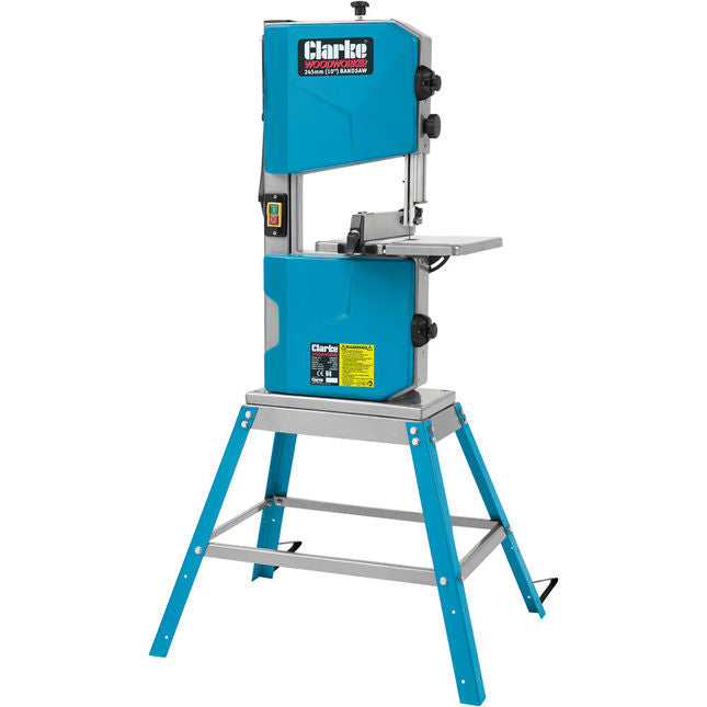 Clarke 6460141 CBS250C 245mm (10")  Electric Band Saw with Stand (500W)
