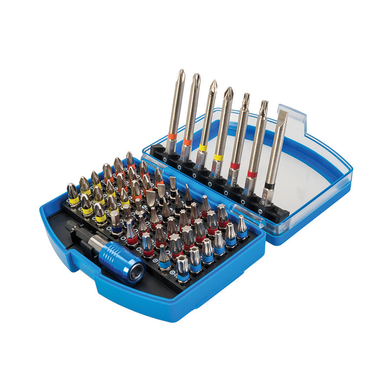 Silverline 846154 Colour-Coded Bit Set 56pce