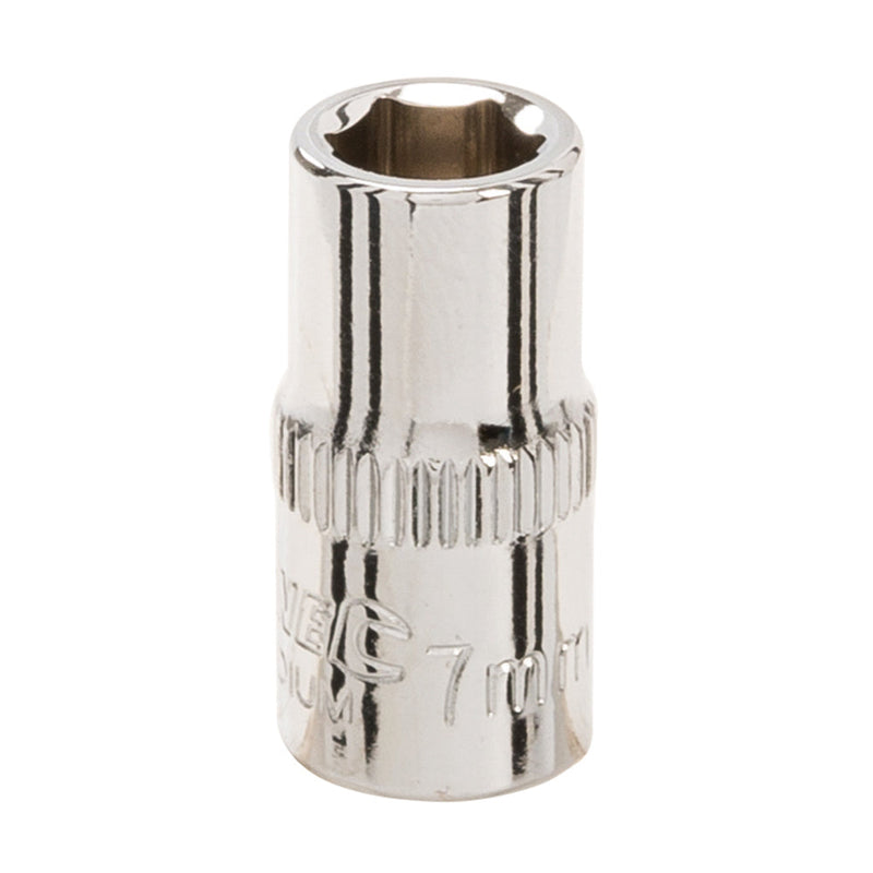 Silverline 853854 Socket 1/4" Drive 6pt Metric