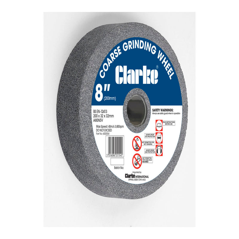 Clarke 6500554 200 x 32 x 32mm bore Coarse Grinding Wheel