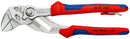 KNIPEX 86 05 180 T Pliers Wrench pliers and a wrench in a single tool with multi-component grips, with integrated tether attachment point for a tool tether chrome-plated 180 mm