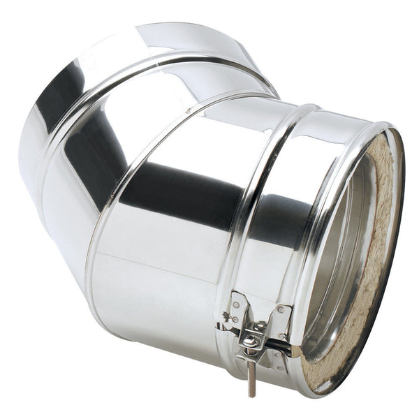 Clarke 6911258 6" Stainless Steel Twin Wall Flue 45¡ Elbow