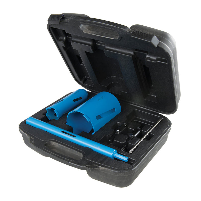 Silverline 868543 Diamond Core Drill Kit 3-Core 7pce