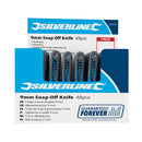 Silverline 868579 9mm Snap-Off Knife Display Box 48pce