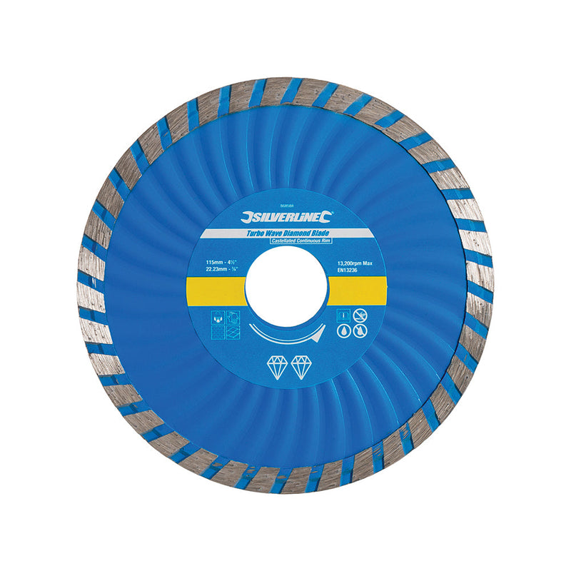 Silverline 868588 Turbo Wave Diamond Blade