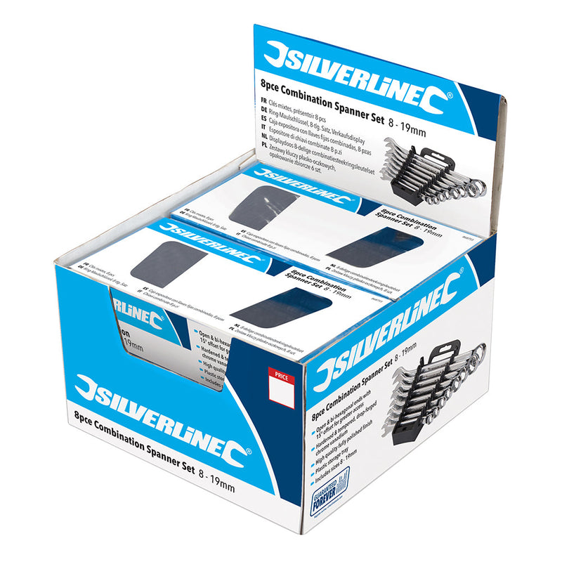 Silverline 868755 8pce Combination Spanner Set Display Box