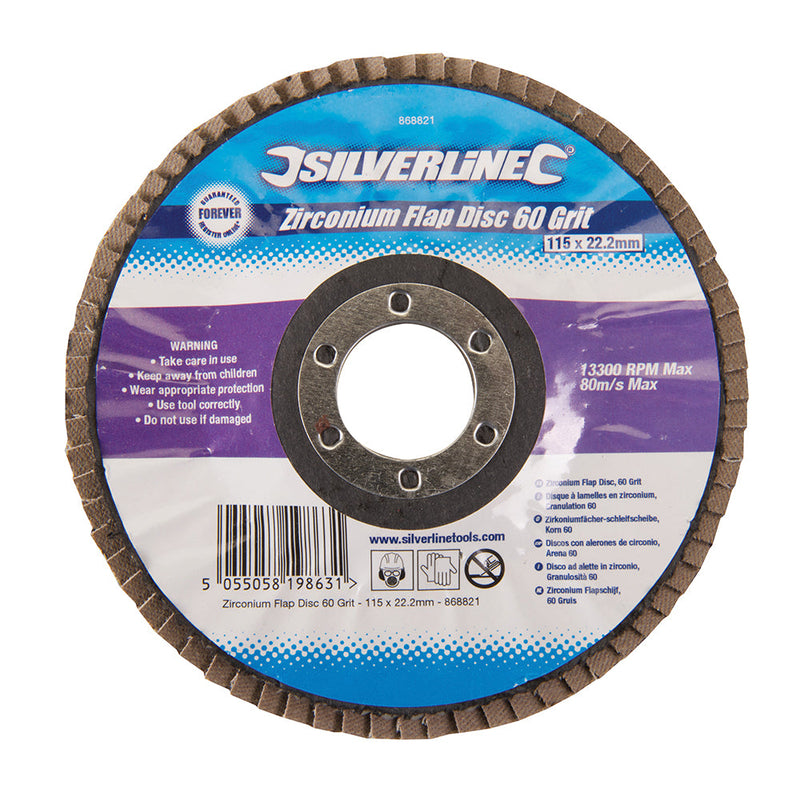 Silverline 868821 Zirconium Flap Disc