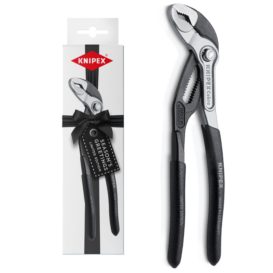 KNIPEX 87 99 180 S01 Cobra Water Pump Pliers Wrench 180mm Christmas  Limited Edition White