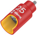 Wera 05005924001 8767 A VDE HF TORX® Zyklop Bit socket, insulated, with 1/4" drive, with holding function, TX 27 x 36 mm