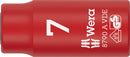 Wera 05005934001 8790 A VDE Zyklop Socket, insulated, with 1/4" drive, 7 x 41 mm