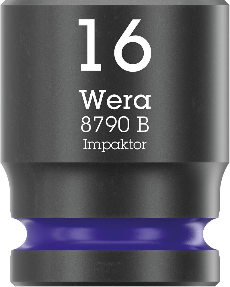 Wera 05005507001 8790 B Impaktor socket with 3/8" drive, 16 x 30 mm