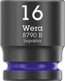 Wera 05005507001 8790 B Impaktor socket with 3/8" drive, 16 x 30 mm