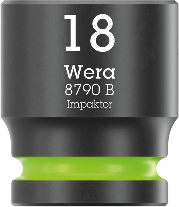 Wera 05005509001 8790 B Impaktor socket with 3/8" drive, 18 x 30 mm