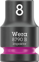 Wera 05005500001 8790 B Impaktor socket with 3/8" drive, 8 x 30 mm