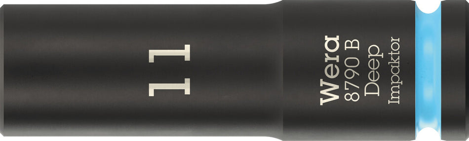 Wera 05005552001 8790 B Impaktor Deep Socket with 3/8" drive, 11 x 63 mm