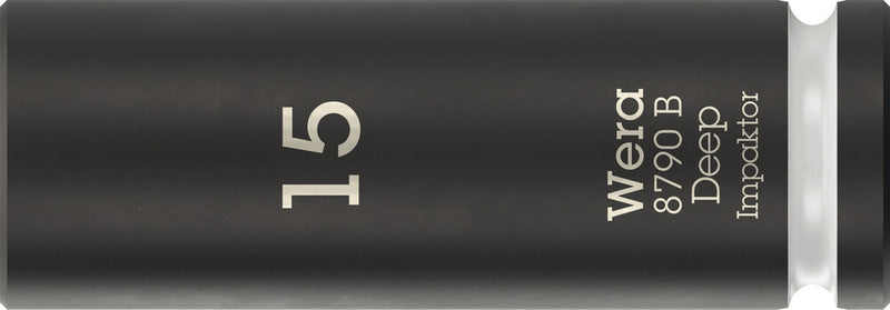 Wera 05005556001 8790 B Impaktor Deep Socket with 3/8" drive, 15 x 63 mm