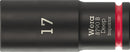 Wera 05005558001 8790 B Impaktor Deep Socket with 3/8" drive, 17 x 63 mm