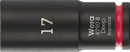 Wera 05005558001 8790 B Impaktor Deep Socket with 3/8" drive, 17 x 63 mm