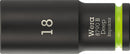 Wera 05005559001 8790 B Impaktor Deep Socket with 3/8" drive, 18 x 63 mm