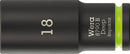 Wera 05005559001 8790 B Impaktor Deep Socket with 3/8" drive, 18 x 63 mm