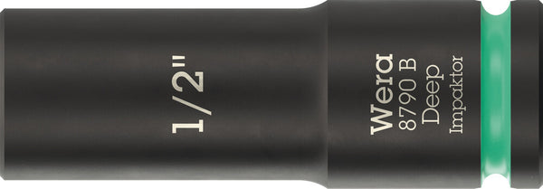 Wera 05005568001 8790 B Impaktor Deep Socket with 3/8" drive, 1/2" x 63 mm