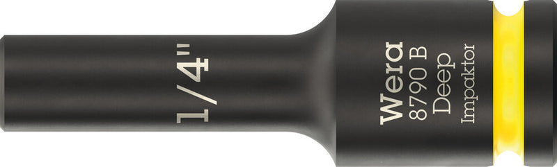 Wera 05005564001 8790 B Impaktor Deep Socket with 3/8" drive, 1/4" x 63 mm