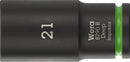 Wera 05005561001 8790 B Impaktor Deep Socket with 3/8" drive, 21 x 63 mm