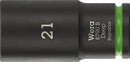 Wera 05005561001 8790 B Impaktor Deep Socket with 3/8" drive, 21 x 63 mm