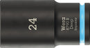 Wera 05005563001 8790 B Impaktor Deep Socket with 3/8" drive, 24 x 63 mm