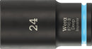 Wera 05005563001 8790 B Impaktor Deep Socket with 3/8" drive, 24 x 63 mm