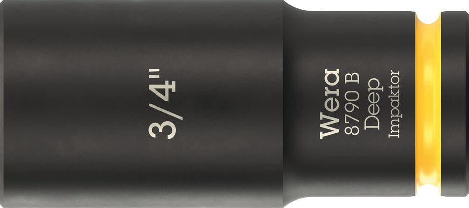 Wera 05005572001 8790 B Impaktor Deep Socket with 3/8" drive, 3/4" x 63 mm