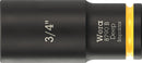Wera 05005572001 8790 B Impaktor Deep Socket with 3/8" drive, 3/4" x 63 mm